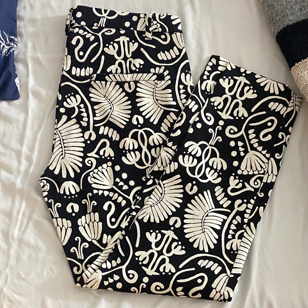 Black and White Patterned Pants